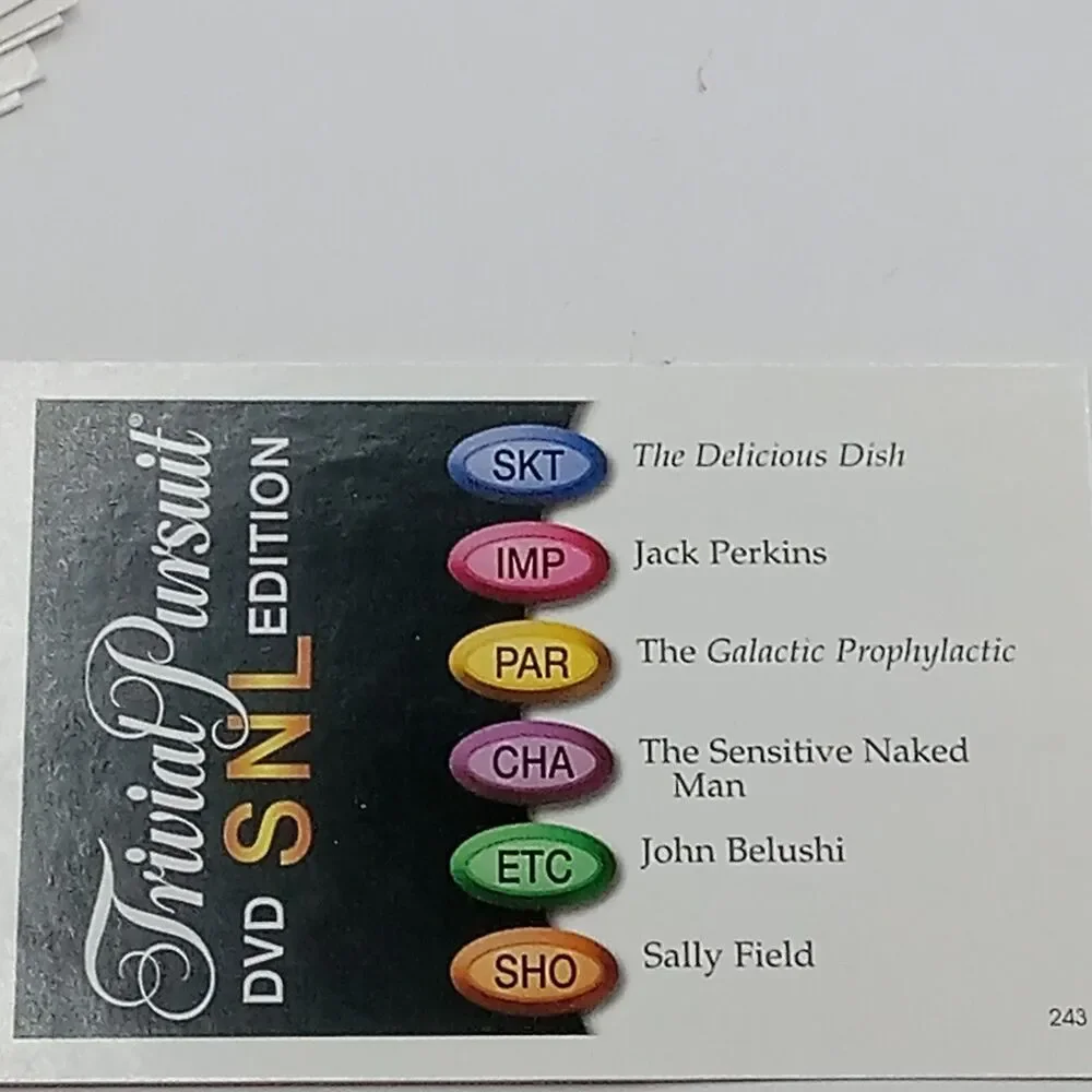 SNL Trivial Pursuit TV Trivia Cards ONLY Saturday Night Live game